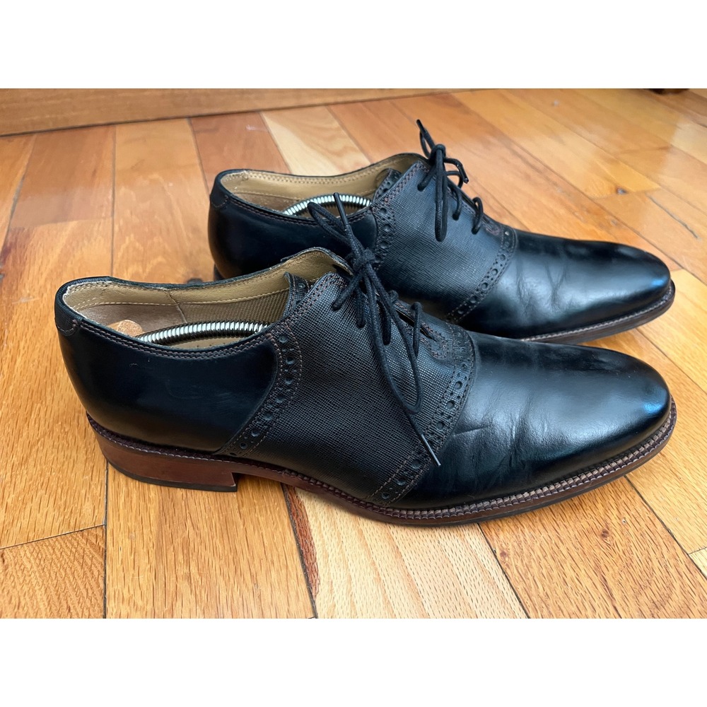 Cole Haan Williams‎ Saddle Oxford Men's Black Leather Size 8